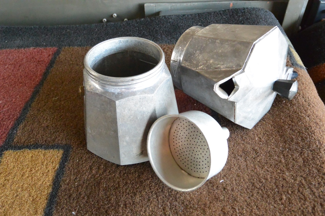Basic Stove Top Espresso Maker Disassembled