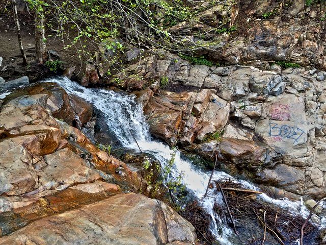 This is an example of the falls hike that goes up the draw fed by Baldy and San Savaine watershed.