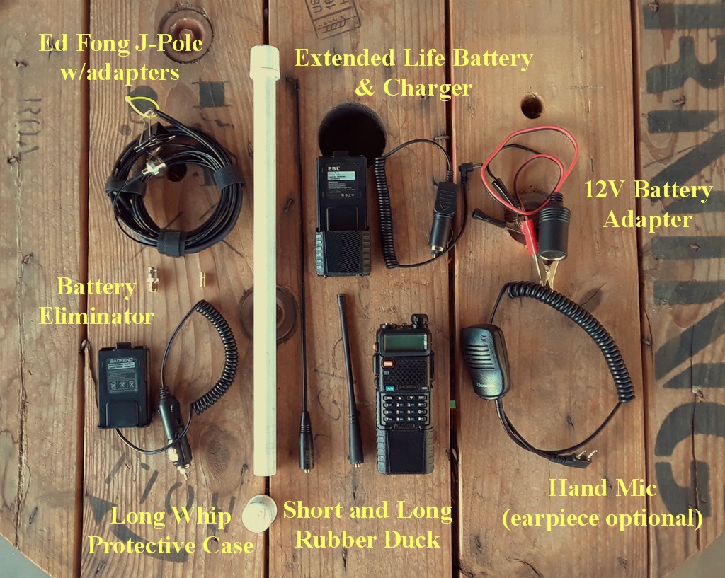 Hiking load out equipment.