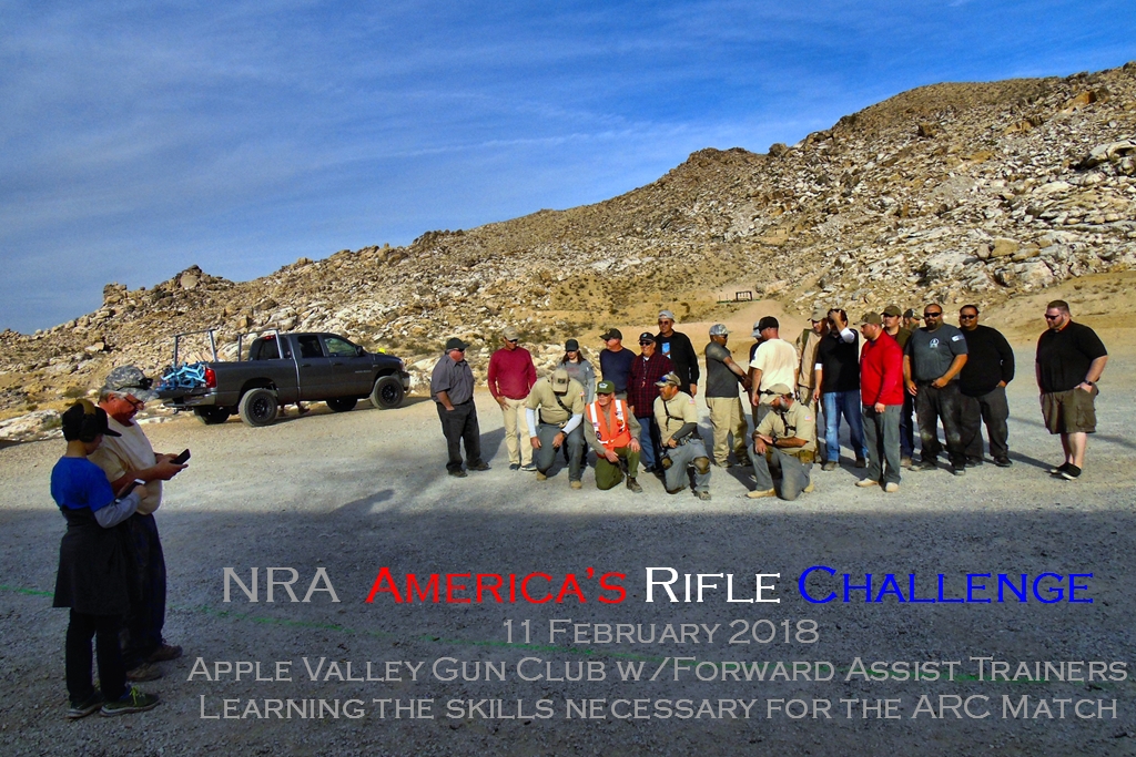 A successful AR Challenge training event at the Apple Valley Gun Club.