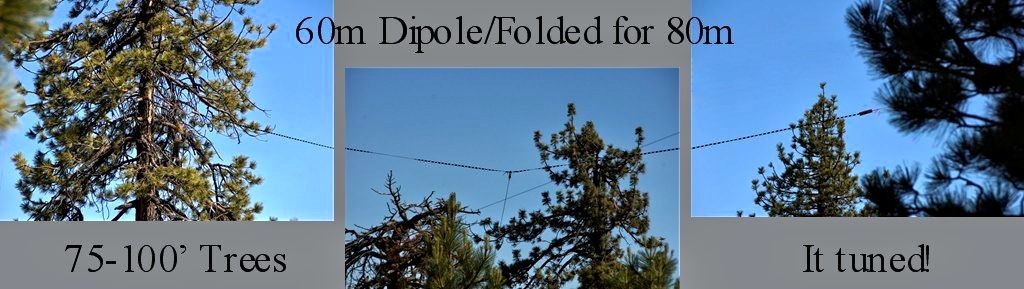 An example of a monster dipole made out of ladder line.