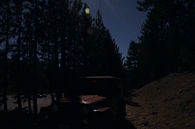 The go-box on wheels under cover of darkness.