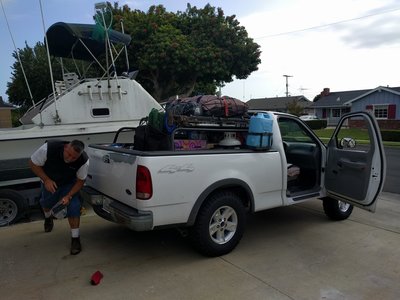 Loaded and ready to go.  This was all we needed...mostly.