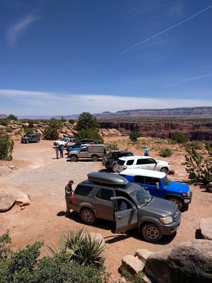 Our last day on the trail. This is the Tuweep Overlook.  We lost one along the way.