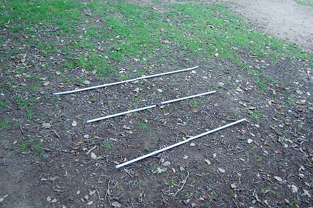 3 elements from chair / Alum chair parts