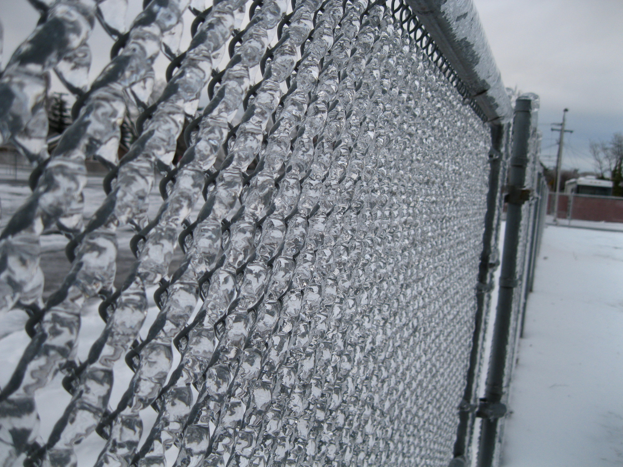 Ice gathers everywhere