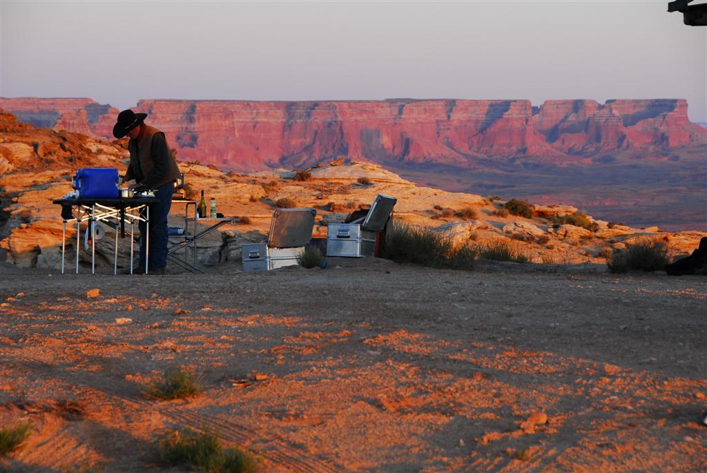 DTK Cooking at Lake Powell (Large).JPG