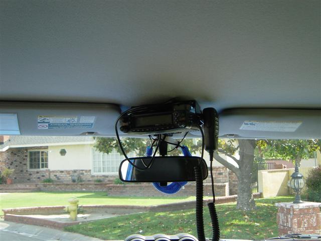 Looking from back seat