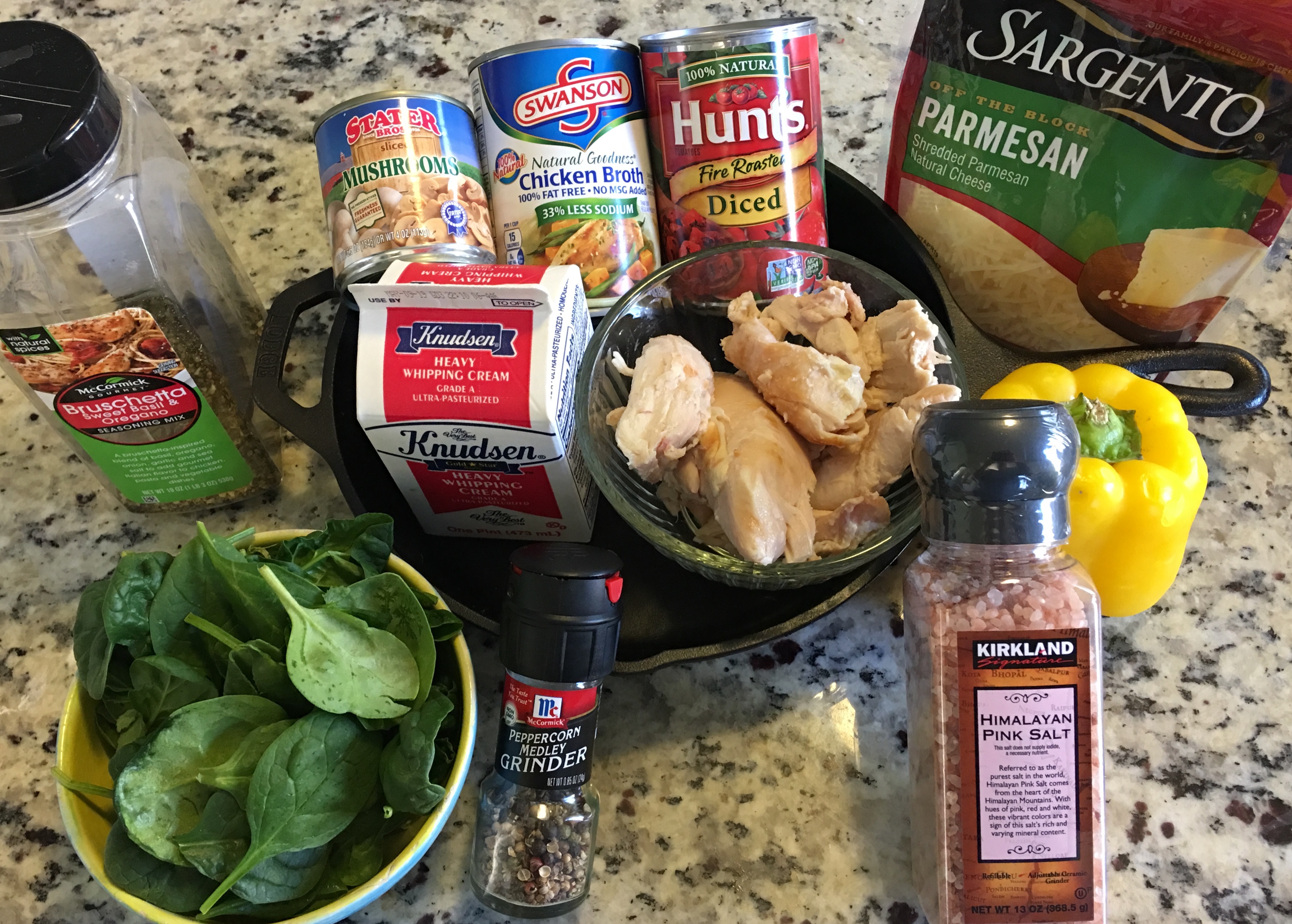 Tuscan chicken Ingredients