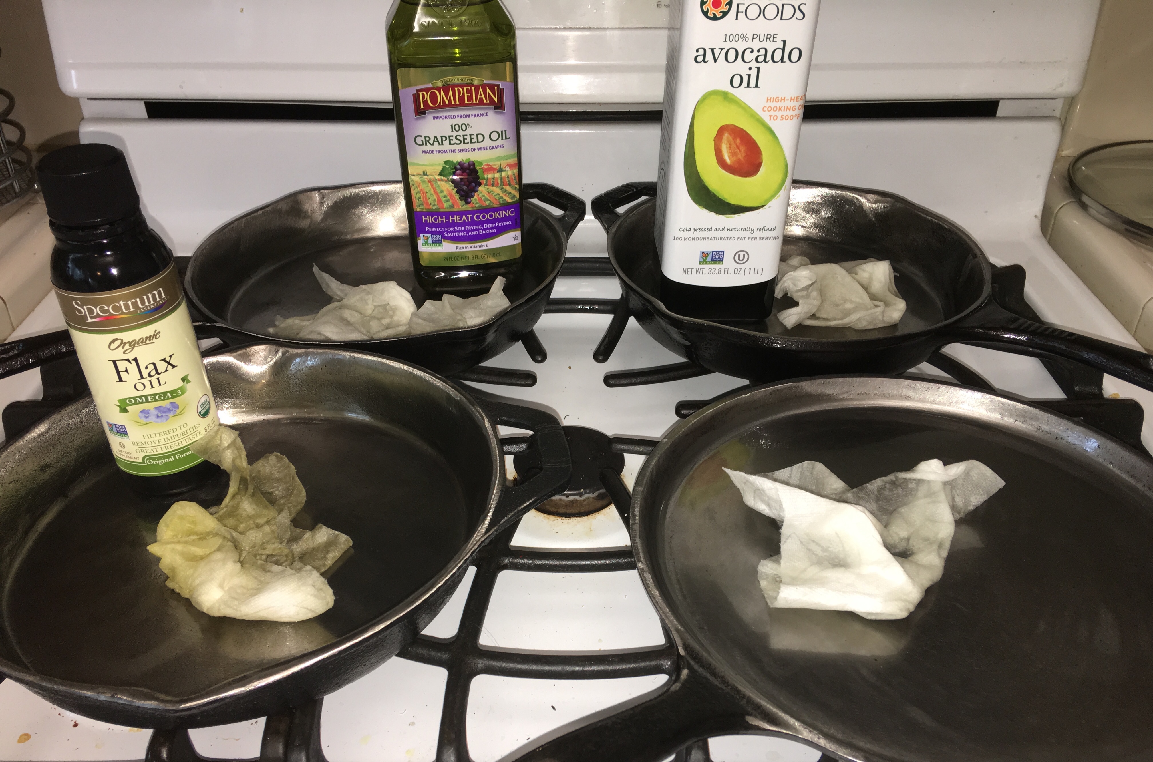 Flaxseed, Grapeseed and Avocado oils are great options.