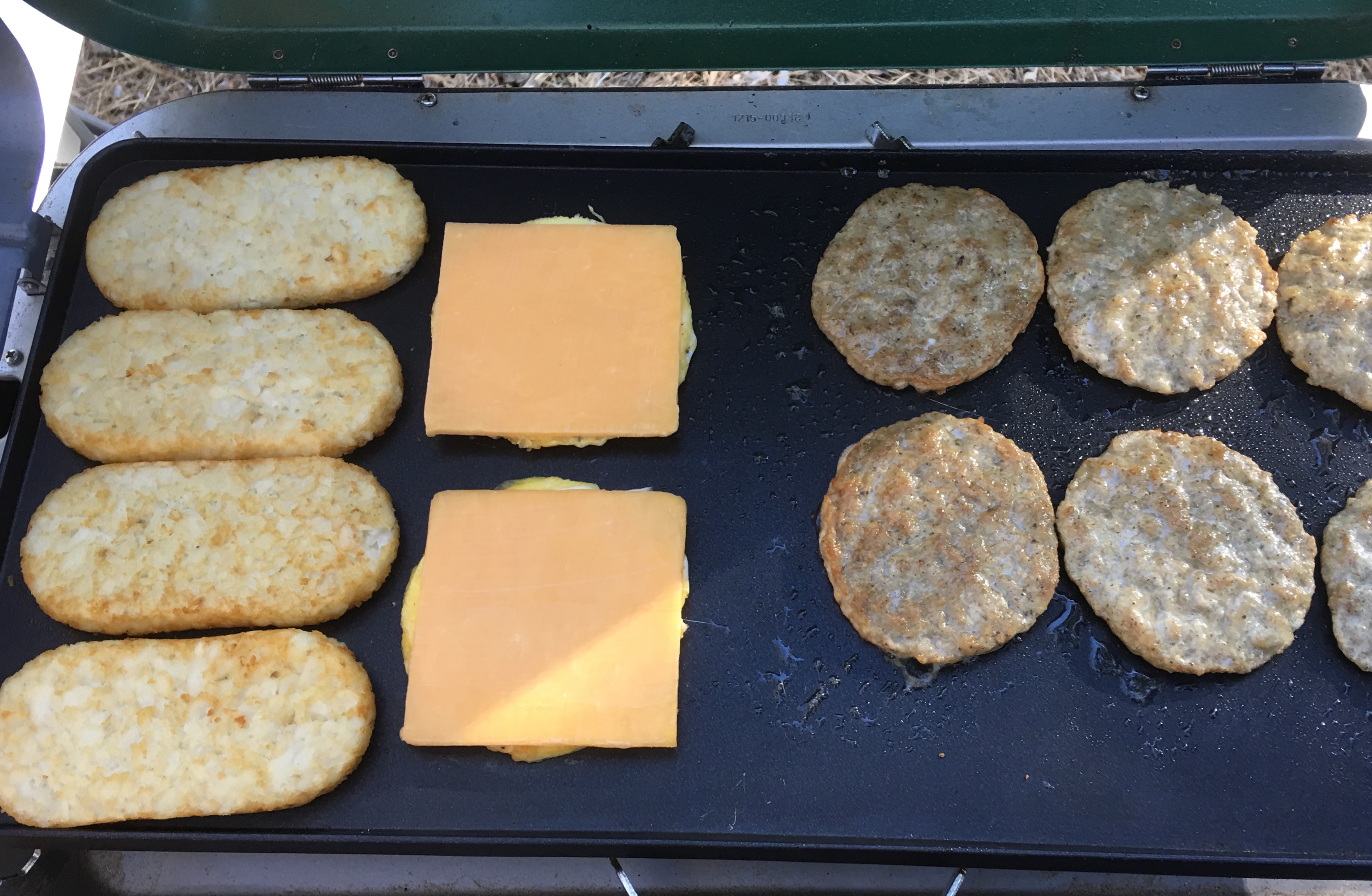 Multiple cook surfaces are beneficial when cooking for a large group.