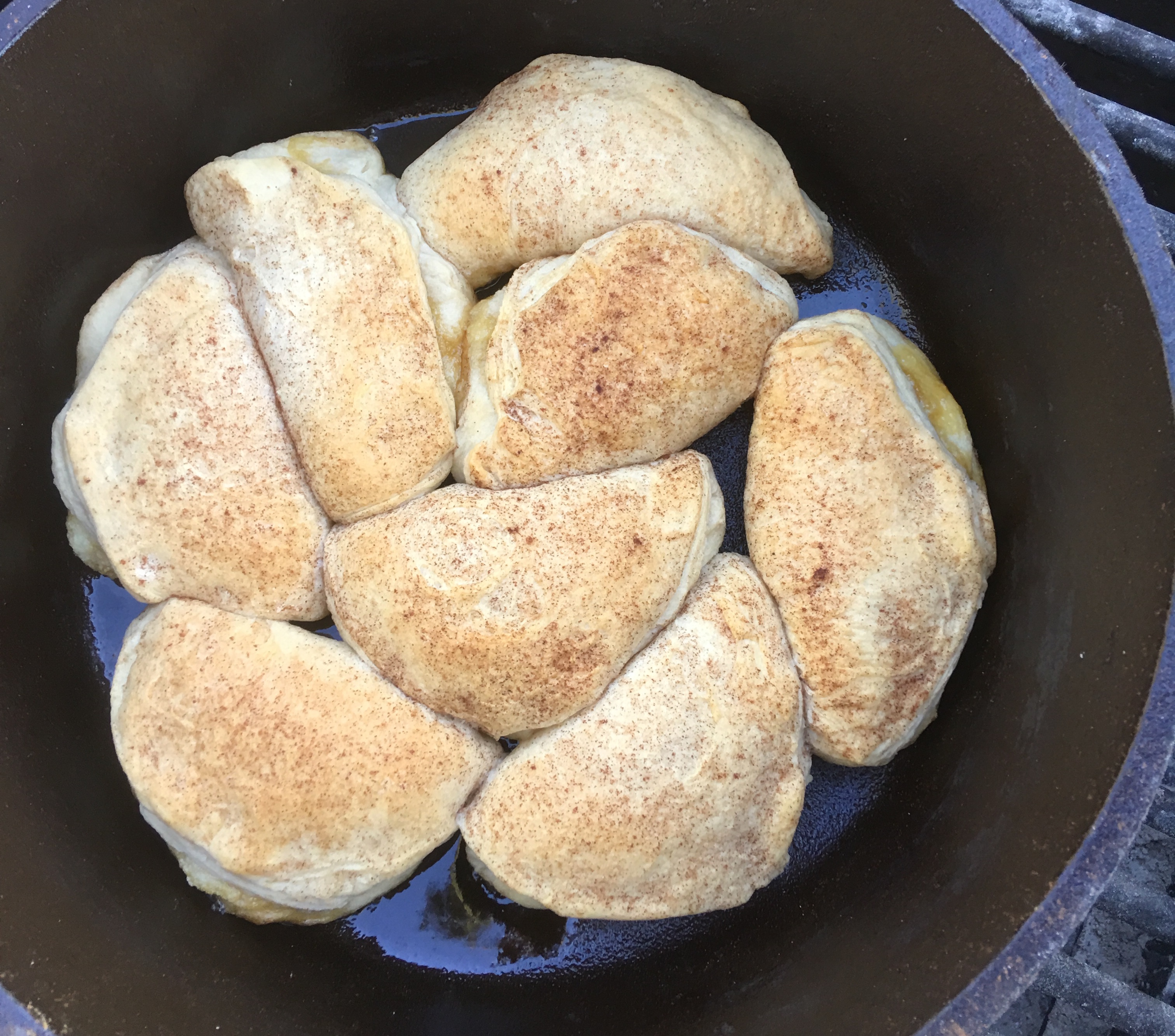 Turnovers can be made with a variety of fillings. Breakfast, lunch or dinner as well.