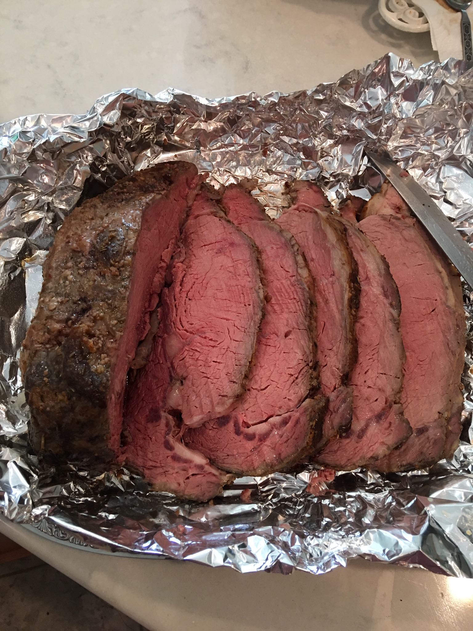 Ribeye cooked for 2 hours at 131 degrees, chilled and smoked. Never did make it to any trail.