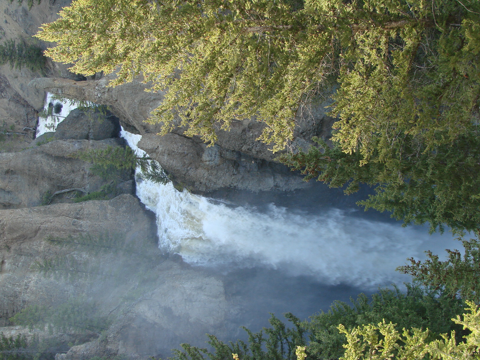 Tower Falls in upper Yellowstone