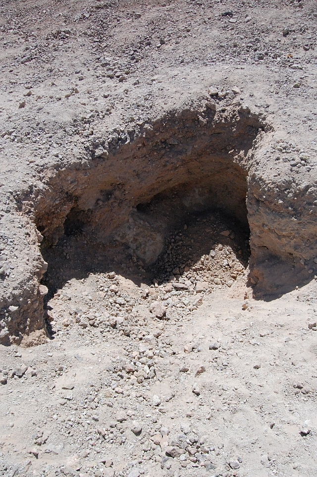 The Ash deposites with Geodes looking like gravel.