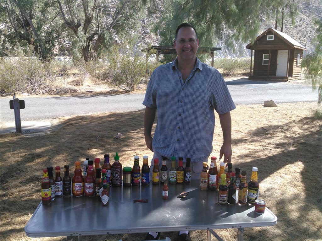 Borrego Springs 2019. First Hot Sauce Tasting
