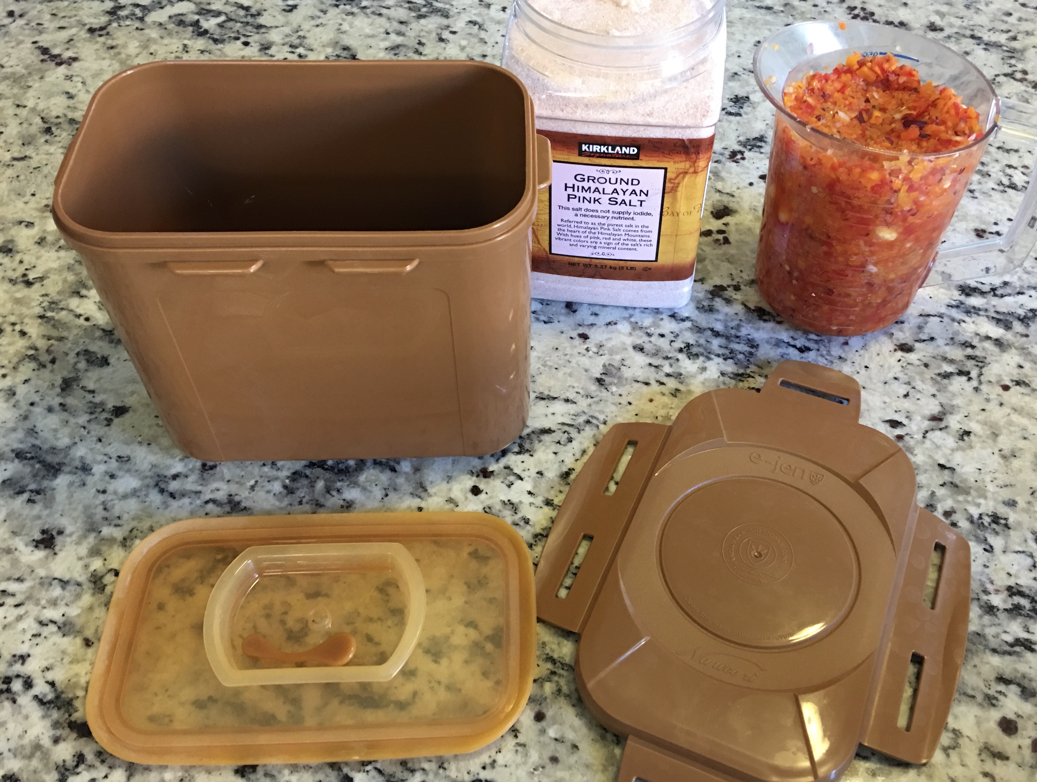 Peppers, non iodized salt and a suitable vessel is all you need to get started in the fermentation process.