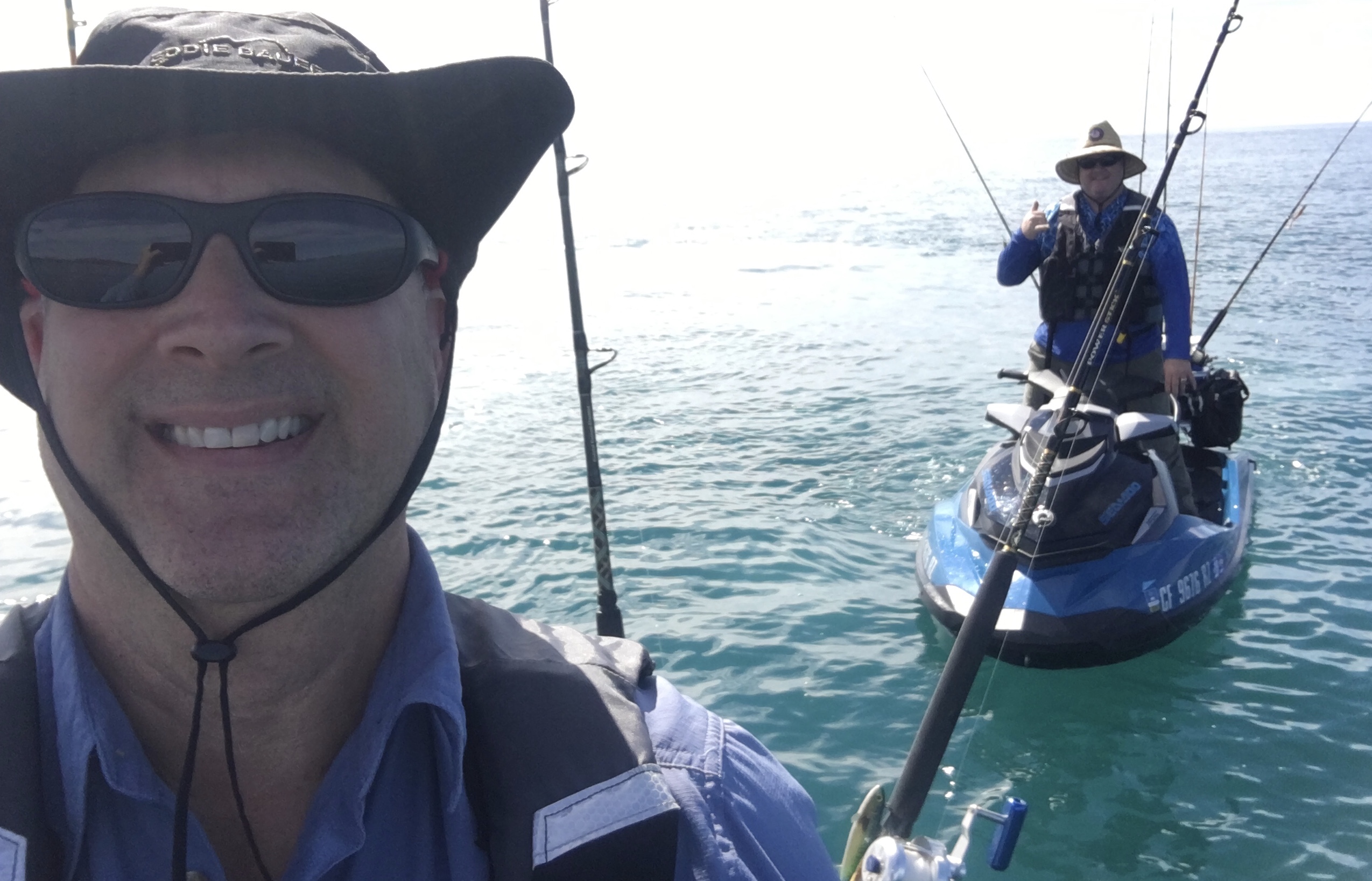 Ocean fishing on SeaDoo’s