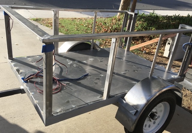 I originally designed the trailer for a 3500lb axle with brakes so the frame is very overbuilt.