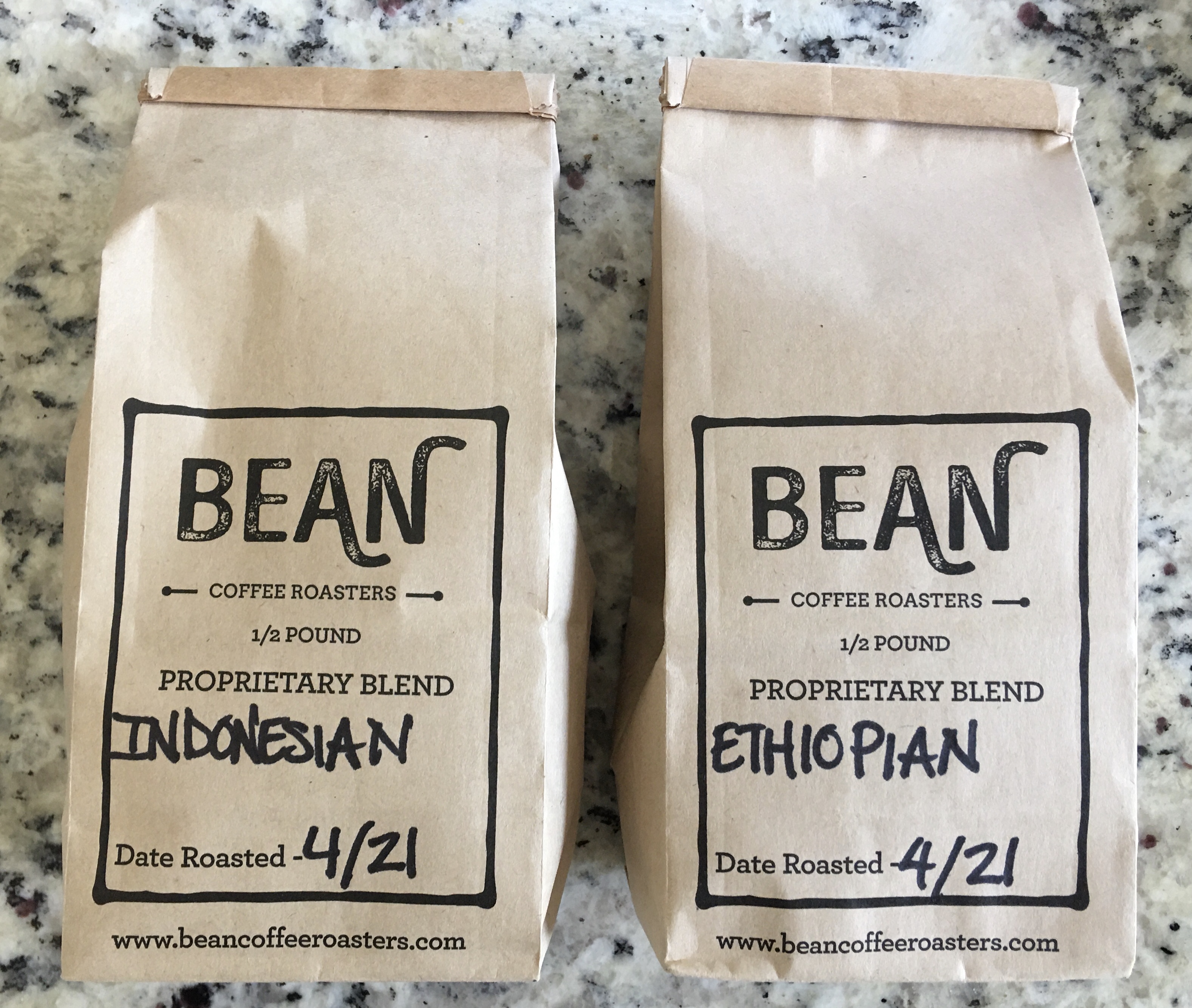 Roasted and purchased on the same morning.