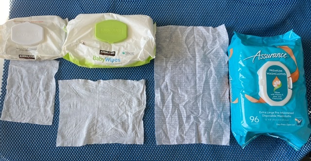 Butt, Baby or Adult wipes. All have there place in keeping you clean and bacteria free in the outdoors.