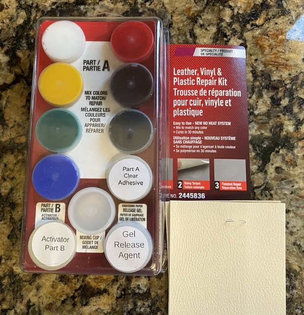 Minor Seat repair Is fairly easy as long as you have a keen eye for color matching