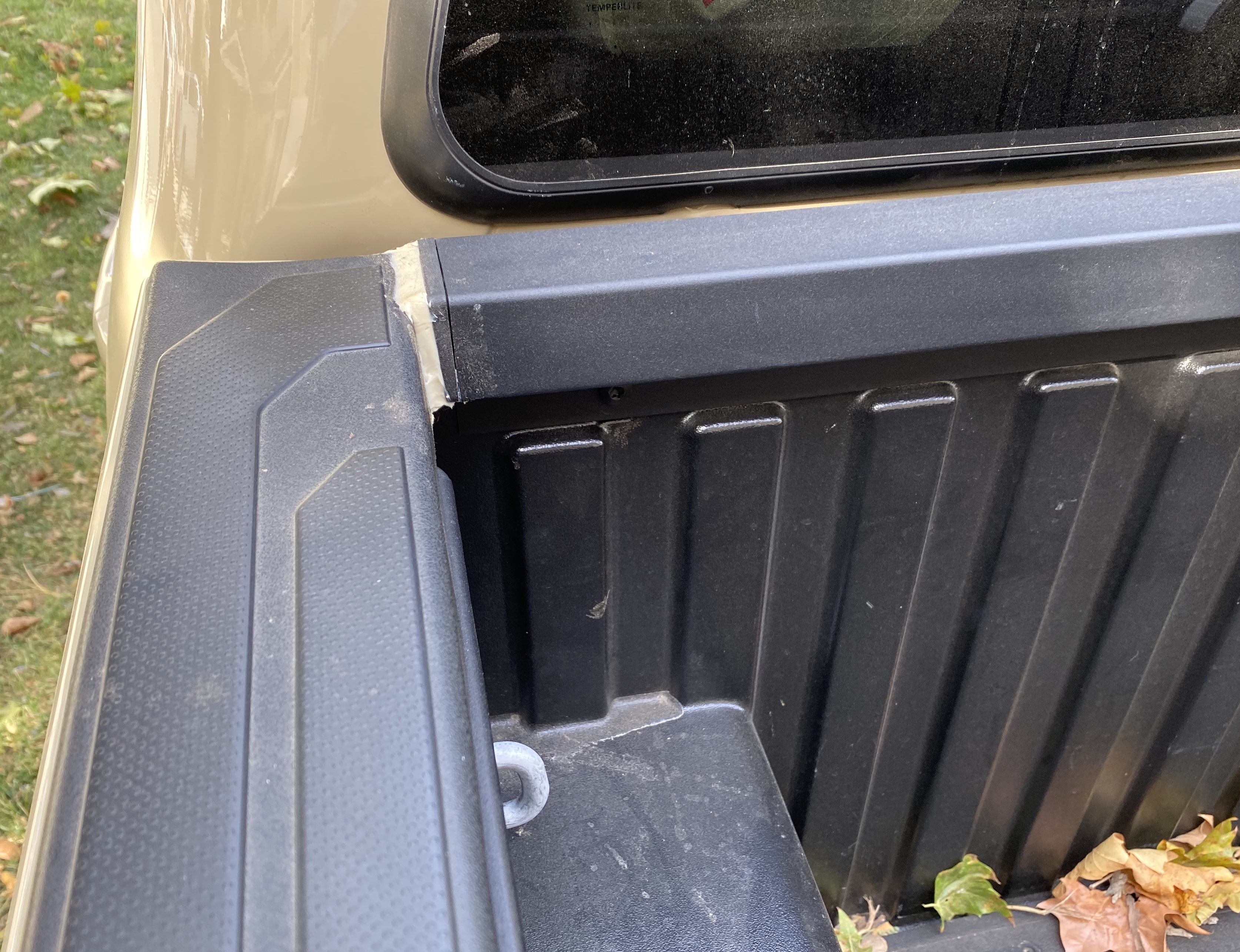The corners of truck beds are prone to leaking when a shell is installed.