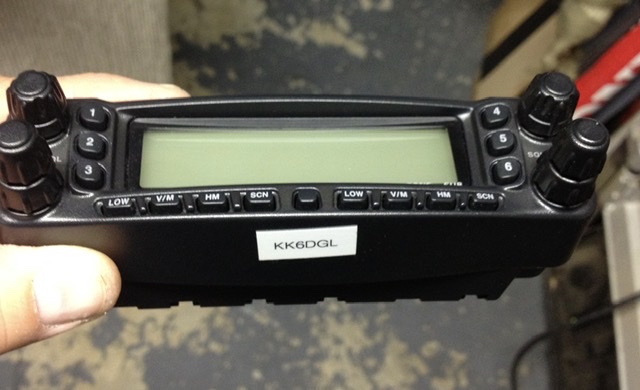I needed to temporarily mount The radio to a steel surface.