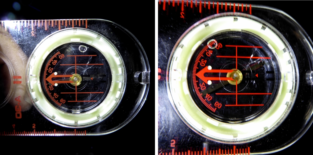 Exam your compass for bubbles, binding of the needle, cracks and any general issues that will cause this precision instrument to not function as intended.