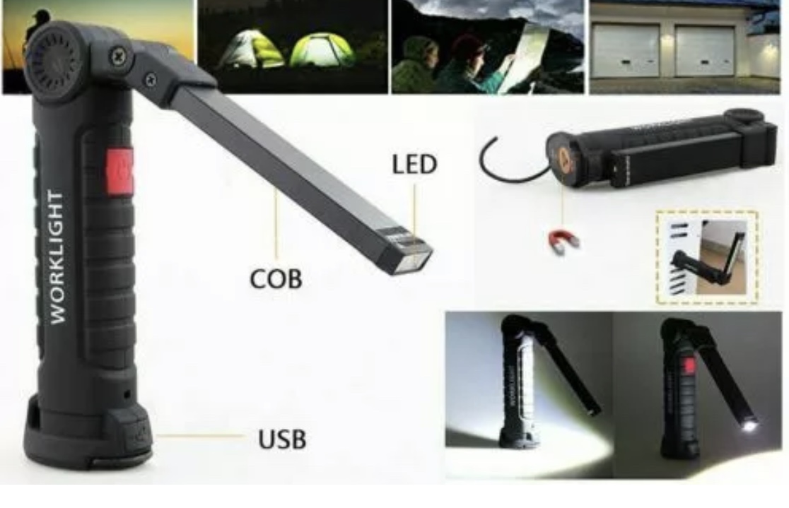 Flashlight also has a powerful magnetic base and a concealed wire hanger suitable for 5/8” tree limb.