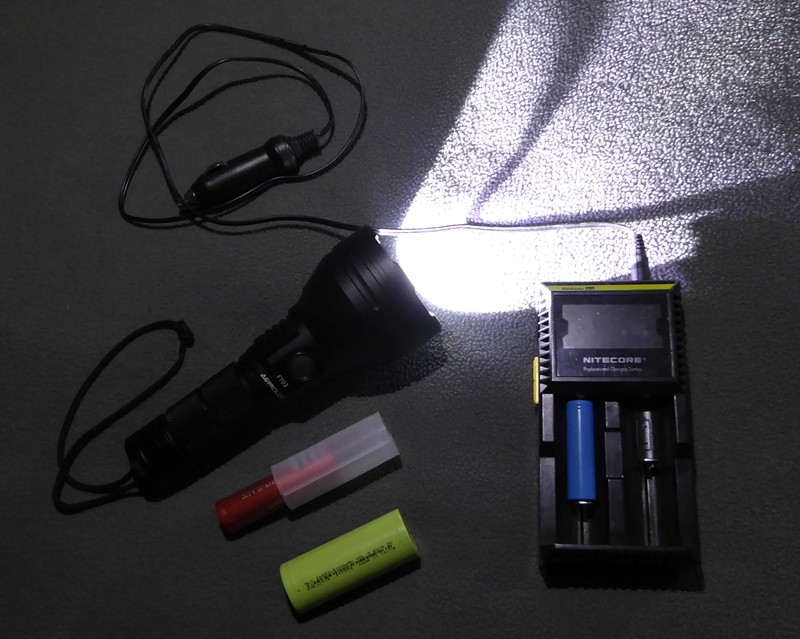 Astrolux long throw FT03 light and a D2 Nitecore battery charger.  Technology just keeps getting better.