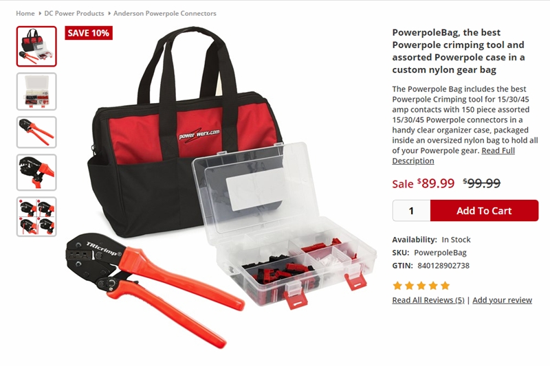 Powerwerx Anderson Powerpole Crimper Kit.