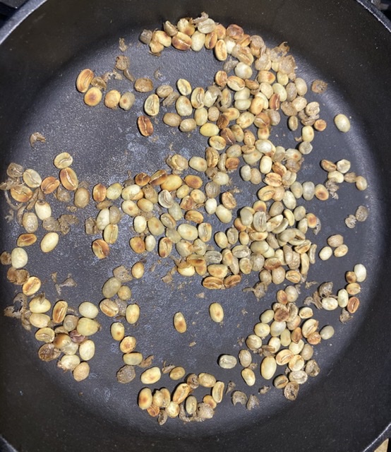 Starting to roast