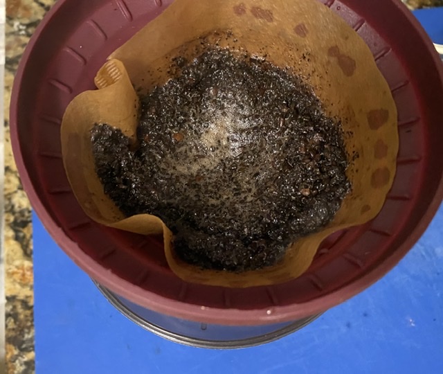 Pour over method used