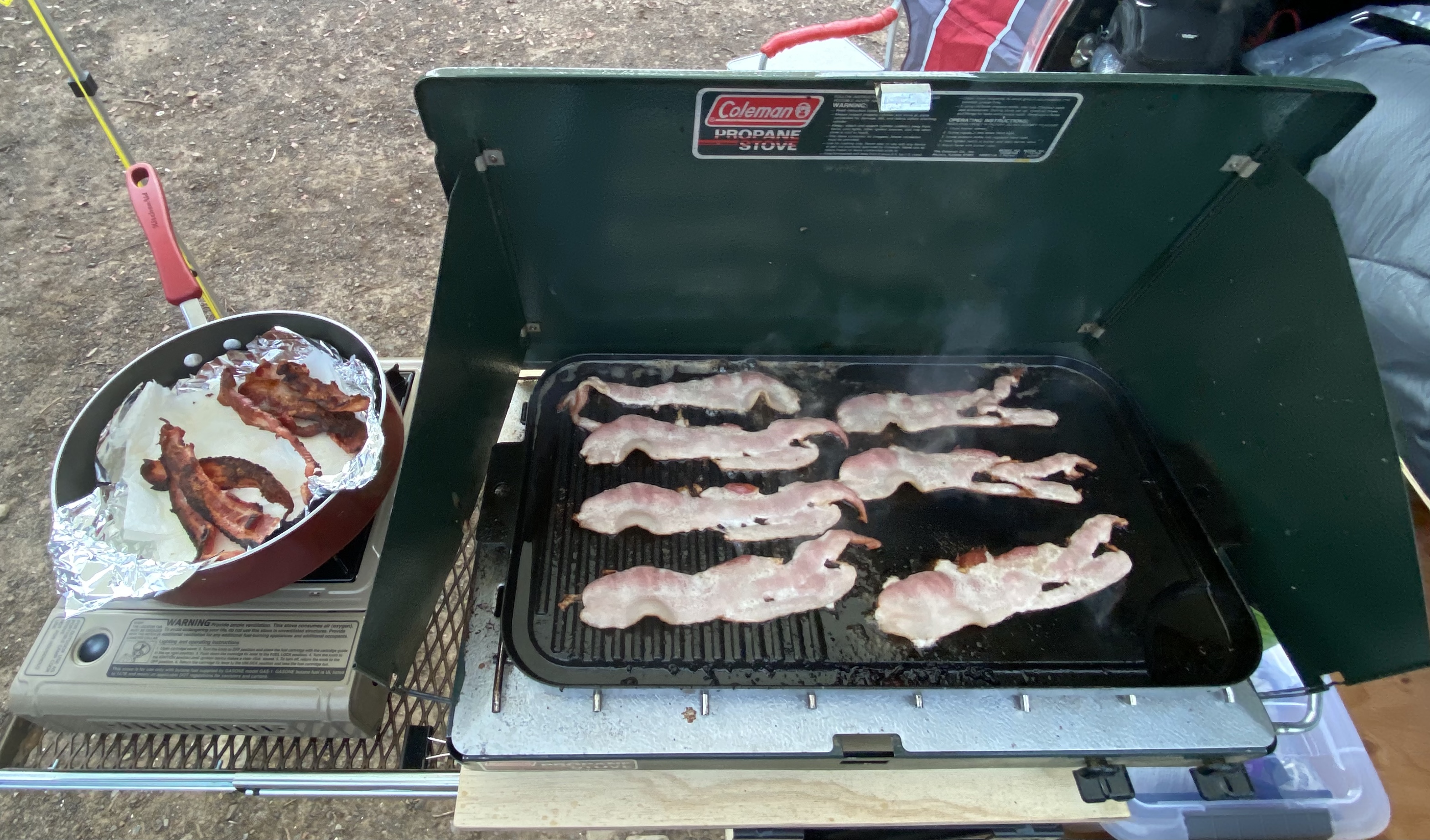 Great for keeping food warm as it is prepared.