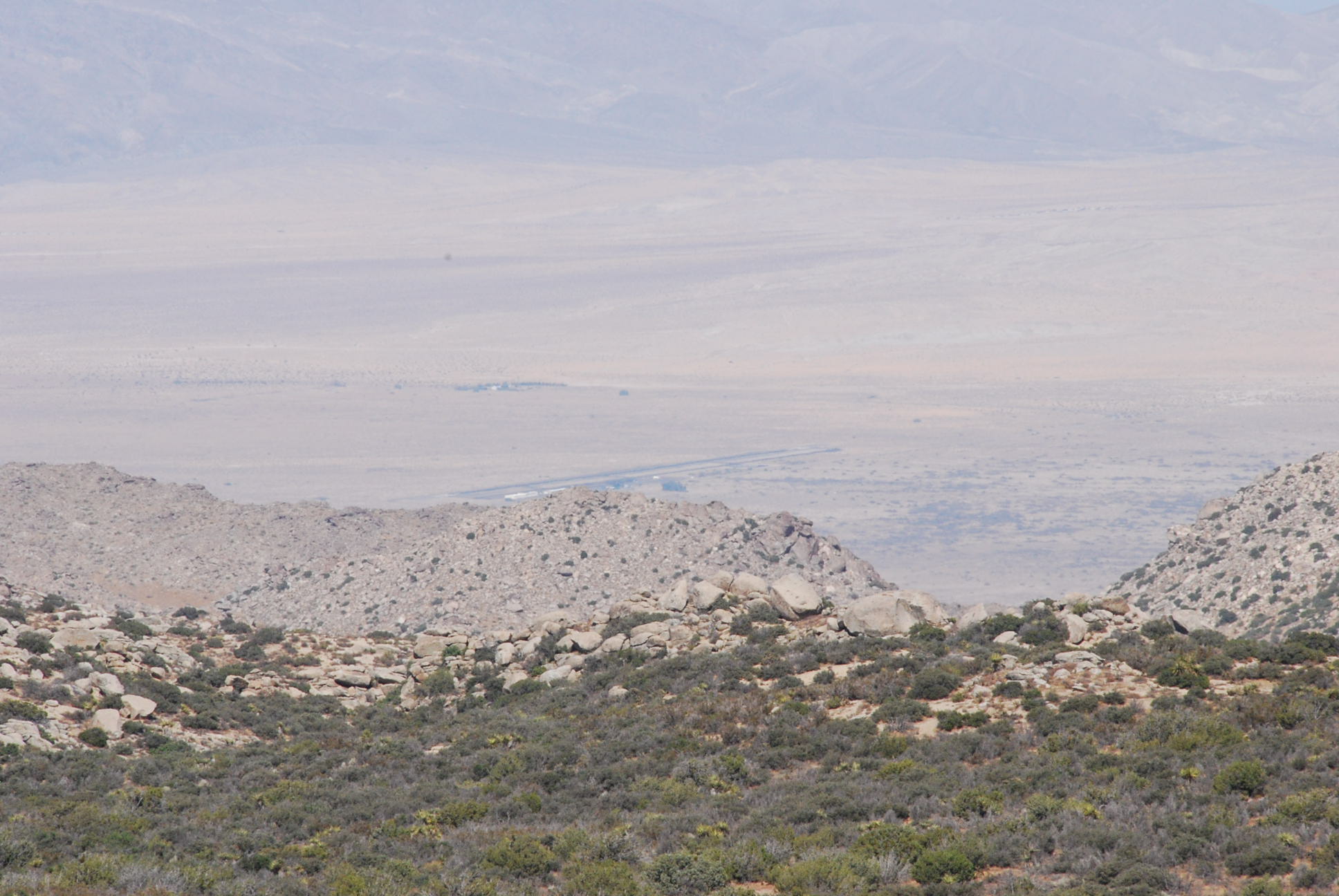 Borrego Springs from the top of Gulp Trail