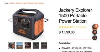Jackery brand is used by many Vloggers to recharge their recording devices.