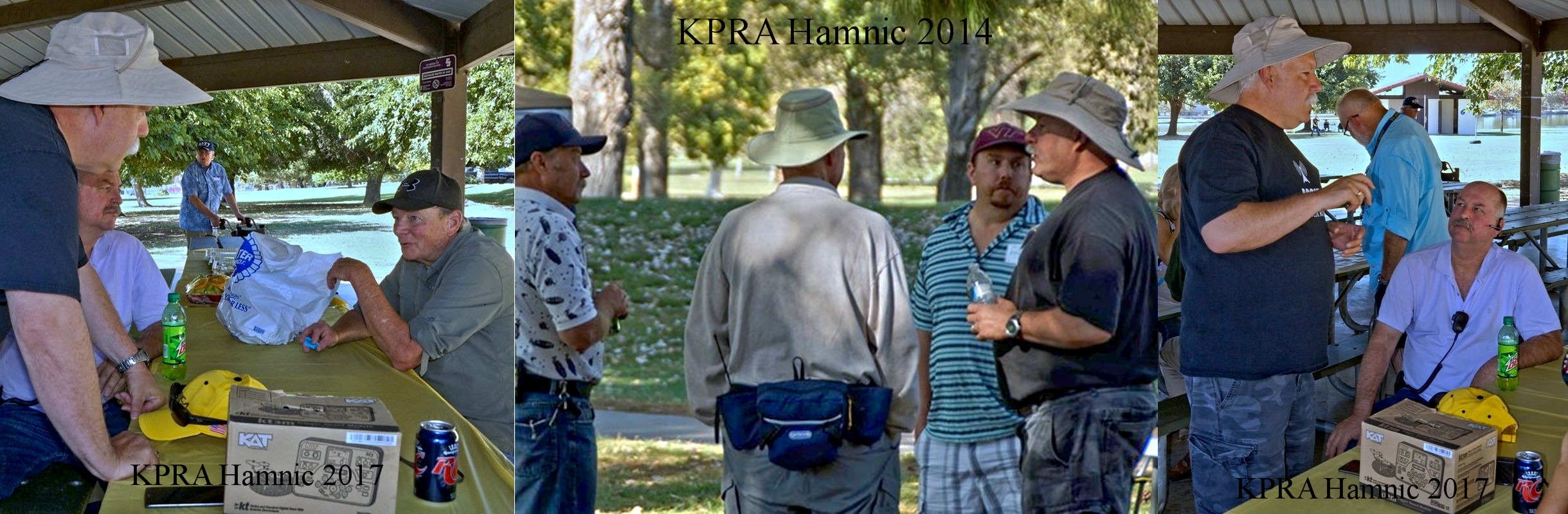 Jim talking with the more &quot;experienced&quot; hams.  My first Keller Peak Hamnic at Prado Regional Park where AG6IF introduced many to the precursor MESH network; flashing the old Linksys WRT54G V2.  He brought two VOIP telephones out and provided a wireless link between the two and provided an example of the technology for all to experience.