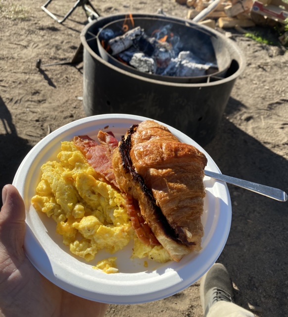 Breakfast. One of a few each morning.