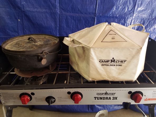 Dutch Oven next to the Dome