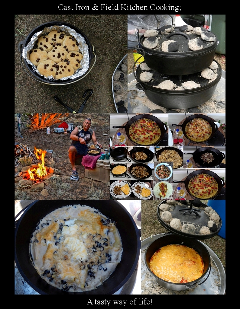 Eating good provides comfort and well being out in the field!
