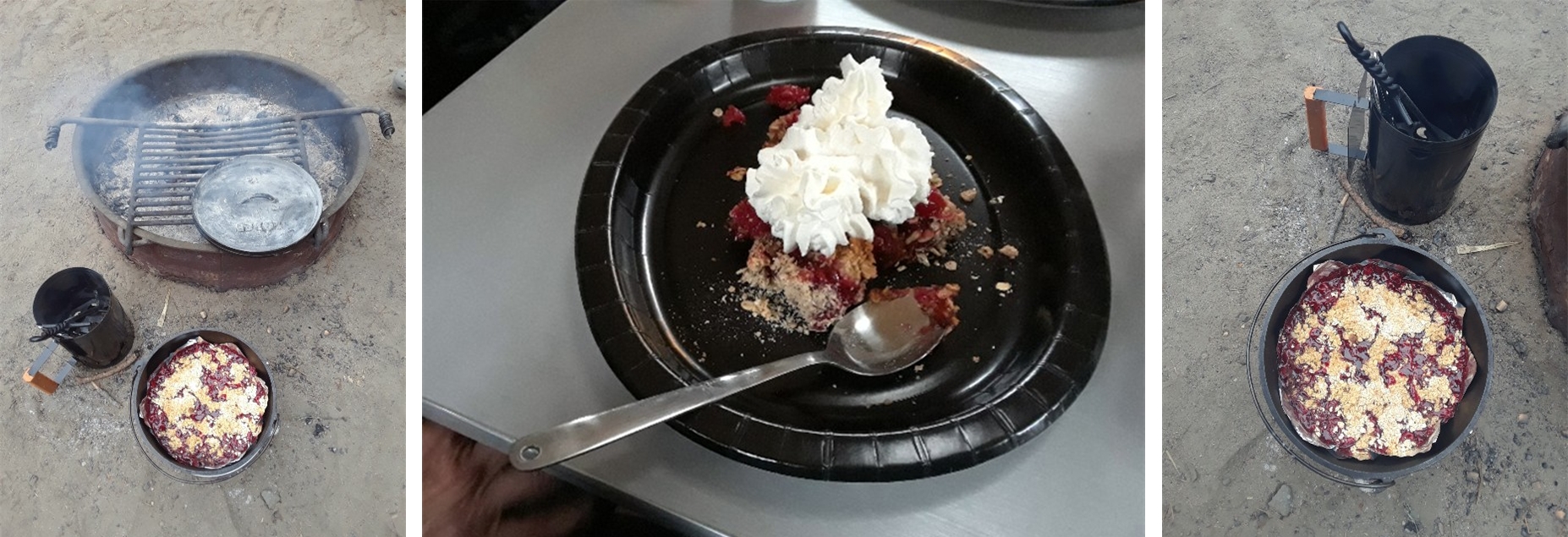 The finish and desert is on!