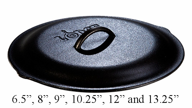 Lodge makes a wide range of lids.  Many times a Dutch oven lid can be substituted but this makes an awkward but worthy stocking stuffer for anyone who uses a skillet in the campsite.