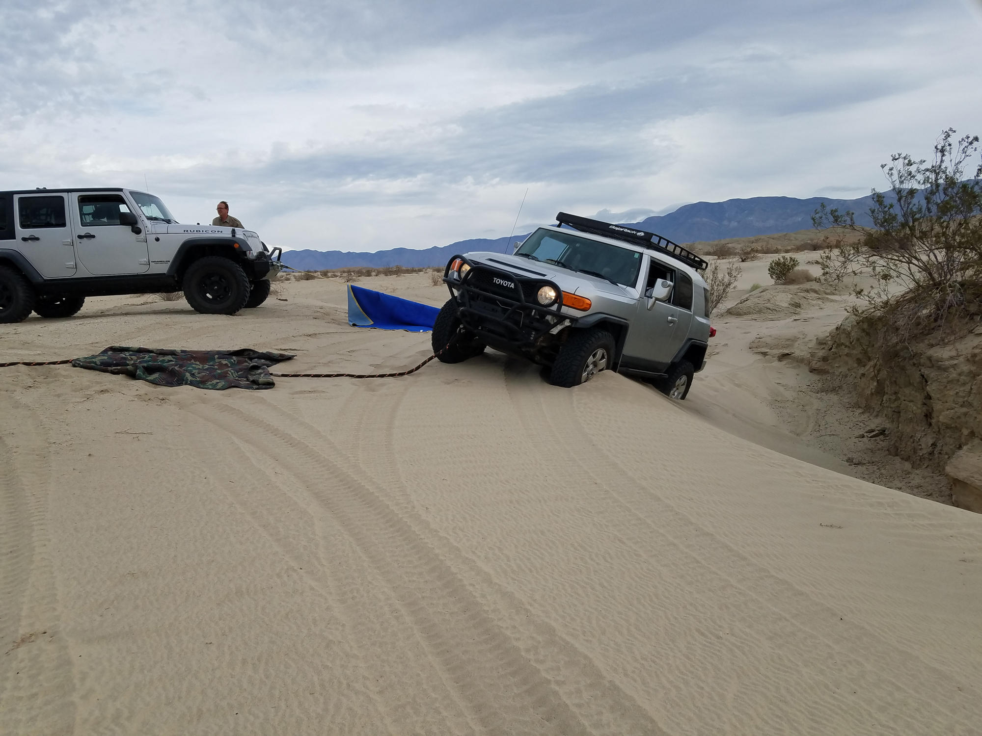 Sand in wash