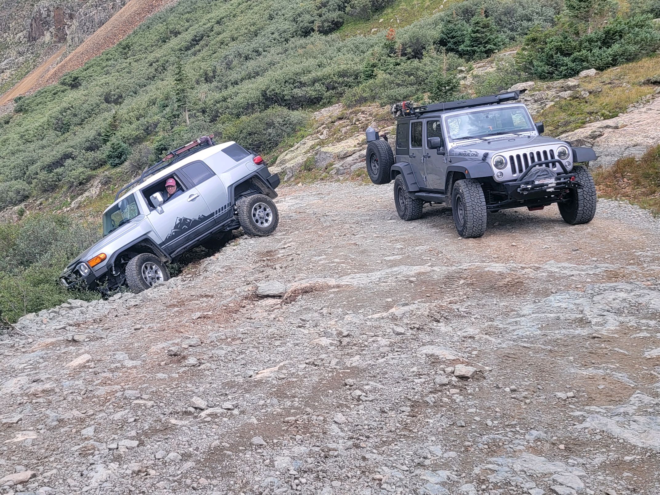 Good to have a buddy to help pull me backwards.