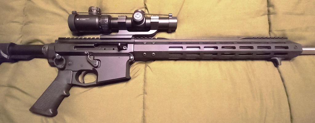 Trend or Fad:  AR platform for all your shooting needs, from pistol to designated marksman, to hunting rifle; America's Rifle...  Here, a side charging 350 Legend with LPVO 1-4 power scope, stainless heavy barrel.  Points:  1) Ammo that conforms to hunting restrictions in certain areas of the US, 2) Modified charging systems that reduce costs of the upper, 3) LPVO (low power variable optic) that run from mild to wild with respect to power rating and optic potential with many positive points with some very fair trade-offs.