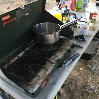Jacks well used stove