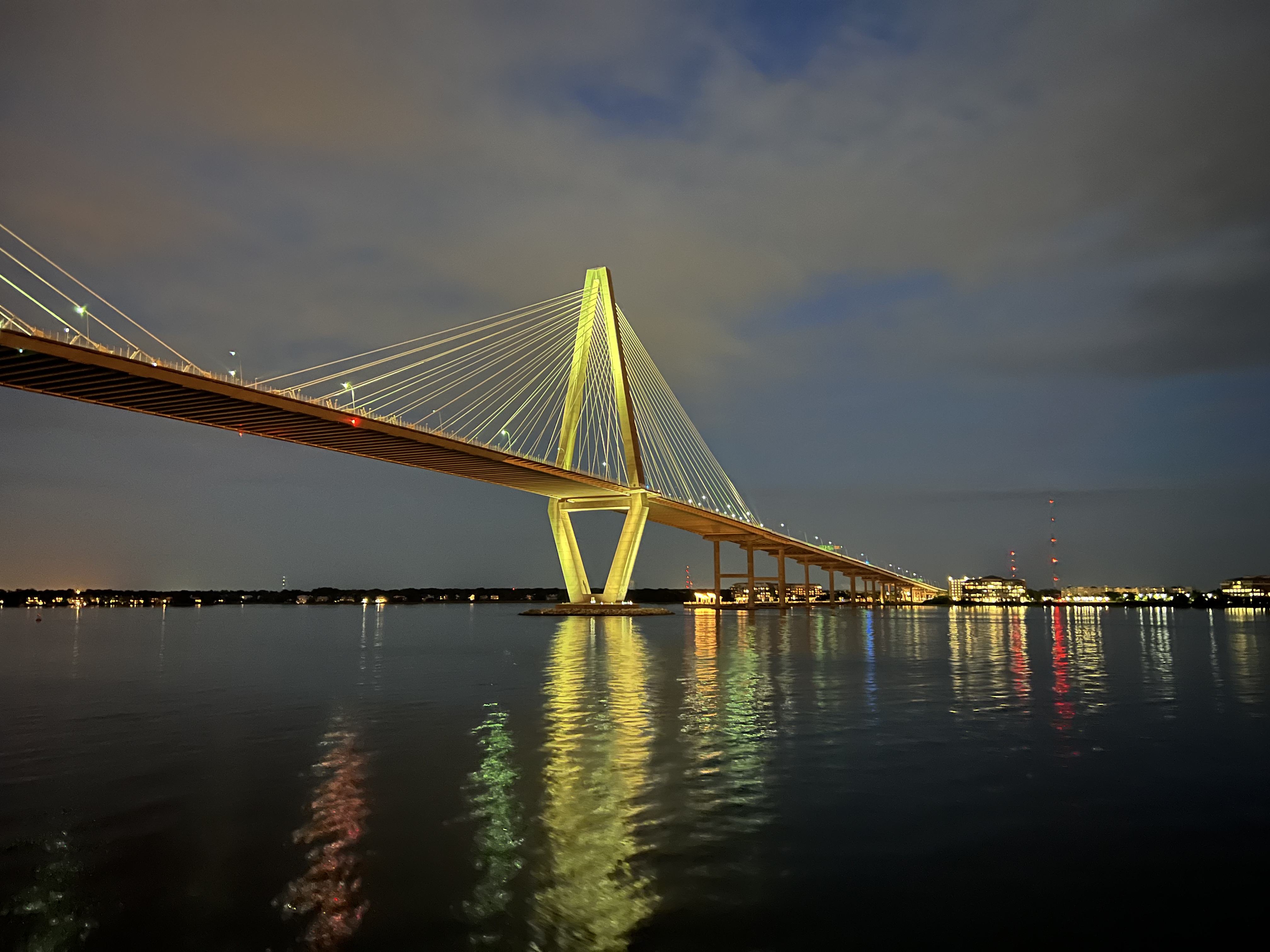 Ravenel Bridge or the Cooper River Bridge in Charlotte, South Carolina.