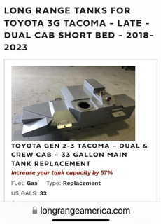 LRA Tacoma 33 gallon tank