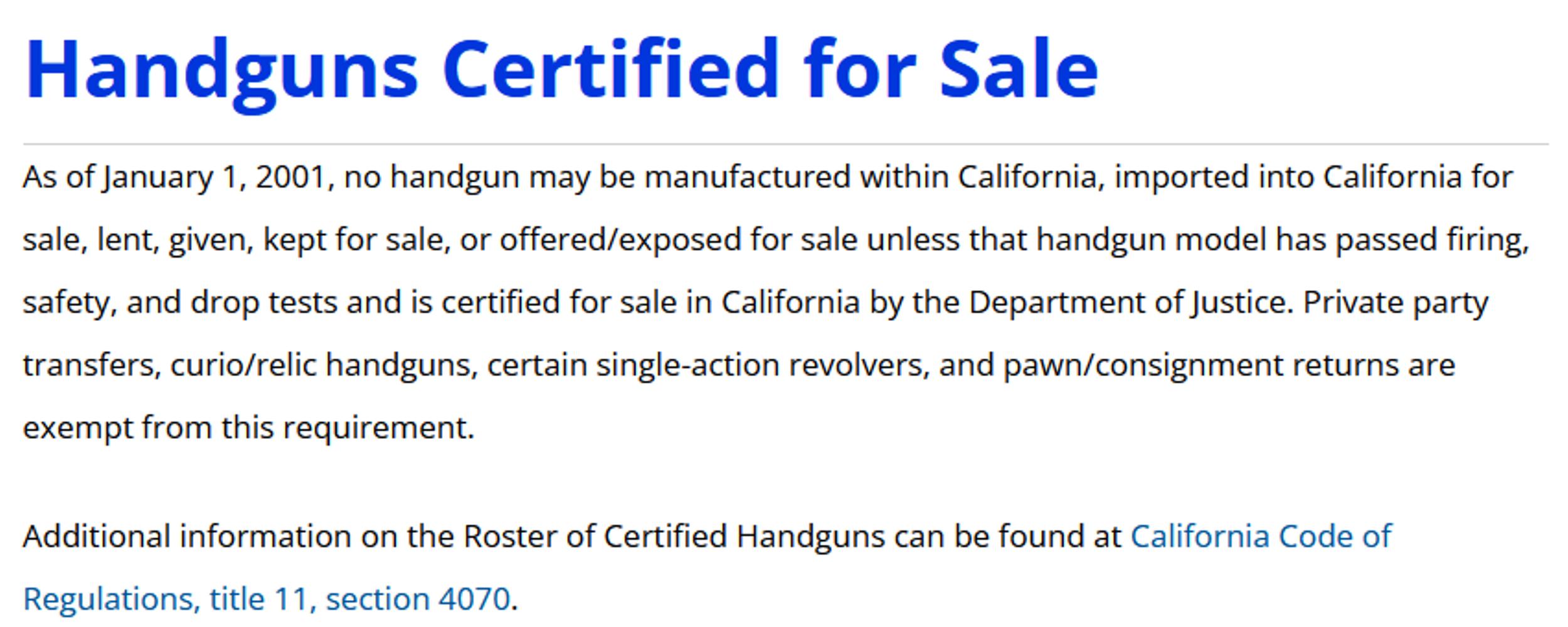 Use website to see if your next purchase is &quot;CA Compliant.&quot;